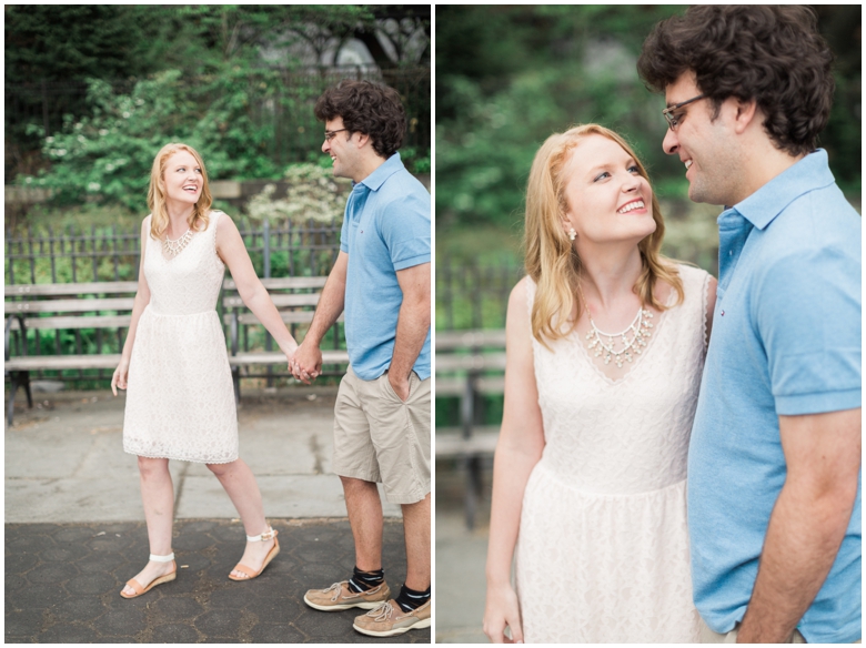 NYC Skyline Engagement Photos Brooklyn Engagement Photographer