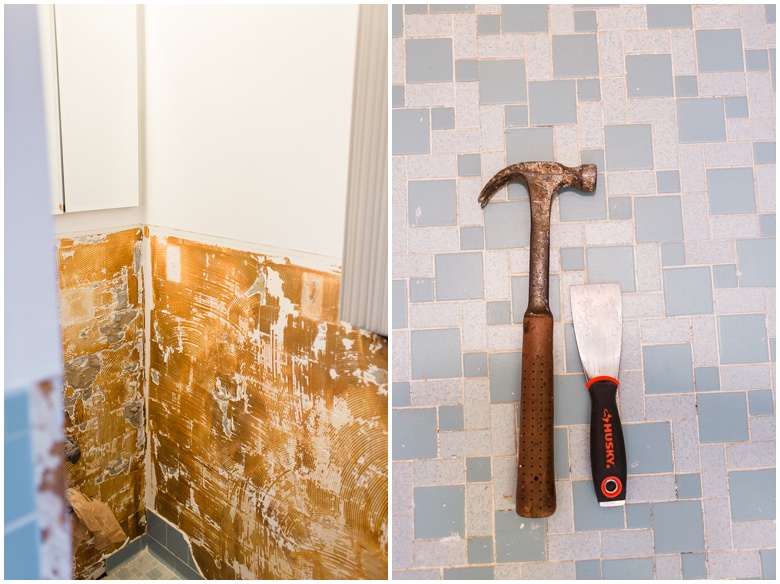 How to tear down bathroom tiles