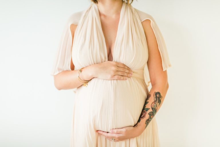 Blush Maternity Gown